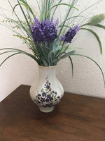 Zsolnay vase with violet pattern.