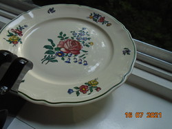 Villeroy&Boch ALT STRASSBURG rózsás virágos polikróm tányér,Merkúr jelzés,mosogató gépben is mosható