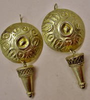 Különleges  egyiptomi stílusú kézműves ezüst  fülbevaló