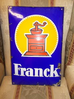 Franck kávé zománctábla,reklámtábla
