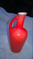 Vintage-korall színű apróság- kiöntő-kancsó, kerámia m 154 mm