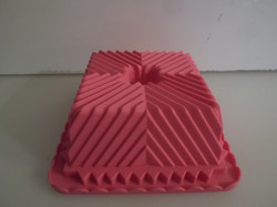 Baking form - new - German - silicone - kuglóf form - 14 x 14 x 6 cm