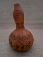 Old, detailed scratched gourds in beautiful condition