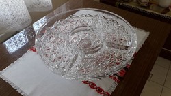 Crystal serving bowl with base (d25 cm)