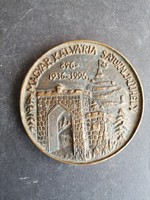 Magyar Kálvária 896 0926-1996 bronz plakett - EP