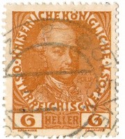 Ausztria forgalmi bélyeg 1908