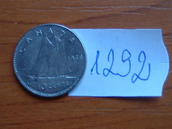 KANADA 10 CENT 1968 "Bluenose" VITORLÁS Mint, Ottawa, Canada, nickel #1292