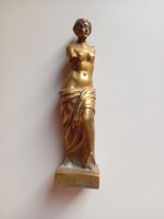 Női  akt szobor  - bronz  vagy réz öntvény.