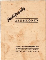 1946 Hadifogoly zsebkönyv. Bp