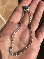 Silver bracelet heart charm