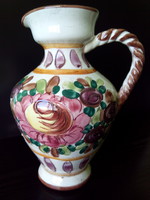 Mediterranean h.P.L. Handcrafted ceramic jug spout marked Miriam