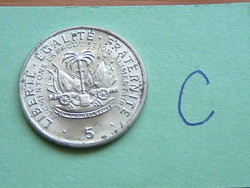 HAITI 5 CENTIMES 1975 (F.A.O.) United States Mint, San Francisco, (Cu-Ni-Zn) #C