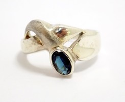 Kék köves ezüst gyűrű (ZAL-Ag96725)