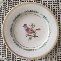 Klösterle tányér TK,19. sz., madaras, monarchiabeli