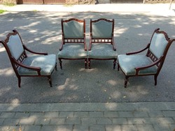 2 small old German armchairs, Miss armchair cleaned, upholstered again
