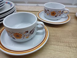 Alföldi porcelán Panni dekoros teás csésze és tányér 2db