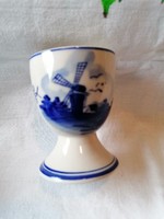 Old Dutch porcelain egg cup for breakfast (hand painted)