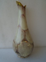 Gorka Géza, Nógrádverőce, art deco kerámia,  mázas váza domború jelzéssel 24,7 cm