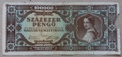 Magyarország 100.000 Pengő 1945 G