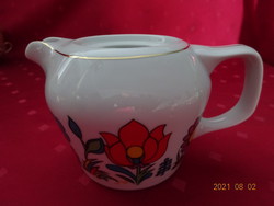 Hollóházi porcelán kávéfőző felső része, tulipán mintával. Vanneki!