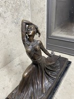 Art deco bronz szobor