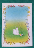 Aranyos húsvéti képeslap,Rajz:Gera  Éva,használt