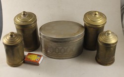 Antik fém fűszertartó készlet 169