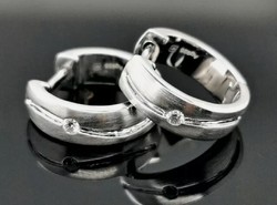 Brill drágaköves 925  sterling ezüst füli   - új