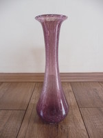 Karcagi lila fáyolüveg váza