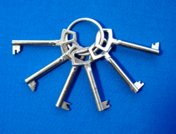 Retro szekrény ajtó és fiók kulcs sorozat (1-6)