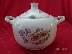 Lowland porcelain, purple and yellow floral soup bowl. He has! Jókai.