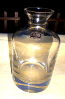 Súlyos (1226 gramm)-vastag Skandináv stíl kristály üveg váza  Hibátlan szép darab