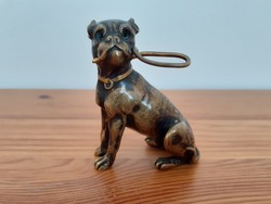 Tömör bronz kutya szobor