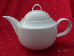 Alföldi porcelán, tiszta fehér teáskanna, magassága 16 cm,  1.5 literes. Vanneki!