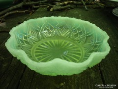 Antik üveg tányér