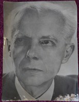 Marian Reismann fotója Bartók Béláról, fekete-fehér, 29,5 x 40,5cm