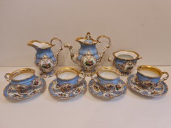 Antique gilded porcelain tea set