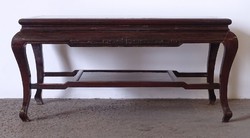 1F740 Márványlapos orientalista asztal keleti dohányzóasztal 57.5 x 120 cm