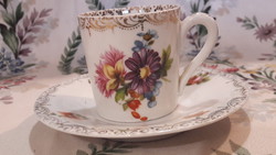 Antik Altwien porcelán kávés csésze tányérral 2.