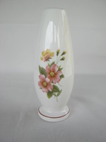 Retro ... Aquincumi porcelán virágos váza 16 cm magas