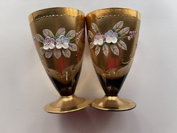 Álomszép Bohémia pohár pár.