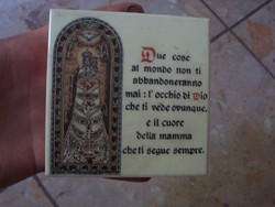 Vallásos olasz csempe Csodás felirattal!