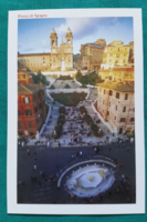 Olaszország,Róma,Spanyol lépcső,postatiszta képeslap