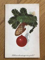 Kellemes Karácsonyi Ünnepeket - Piros Tibor rajzos képeslap