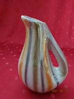 Mázas kerámia, füles váza, magassága 14,5 cm. Vanneki! Jókai