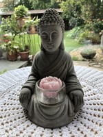 Buddha szobor mécses tartó