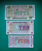 Brit katonai bankjegyek 6. sorozat - UNC - 5-10-50  Penny - 1972 - (2.)