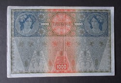 Ausztria - 1000 korona 1902 Deutschösterreich felülbélyegzéssel
