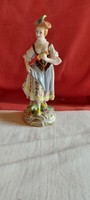 Old Dresden porcelain figurine from the turn of the century