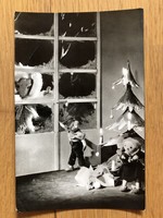 Aranyos Karácsonyi képeslap - Mese, Báb figurás